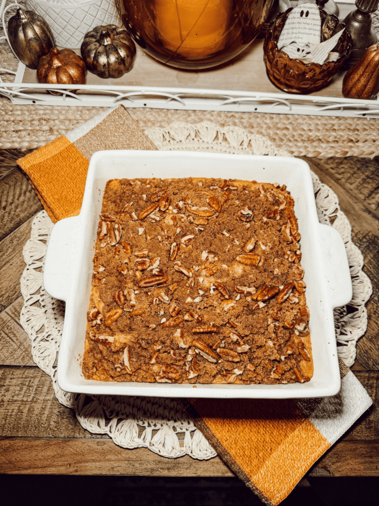 Easy Pumpkin Pecan Coffee Cake
