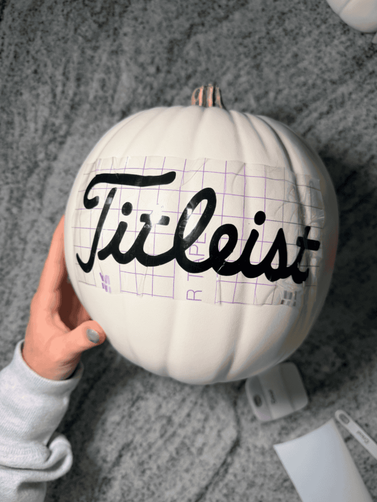 Making Titleist Golf Pumpkin
