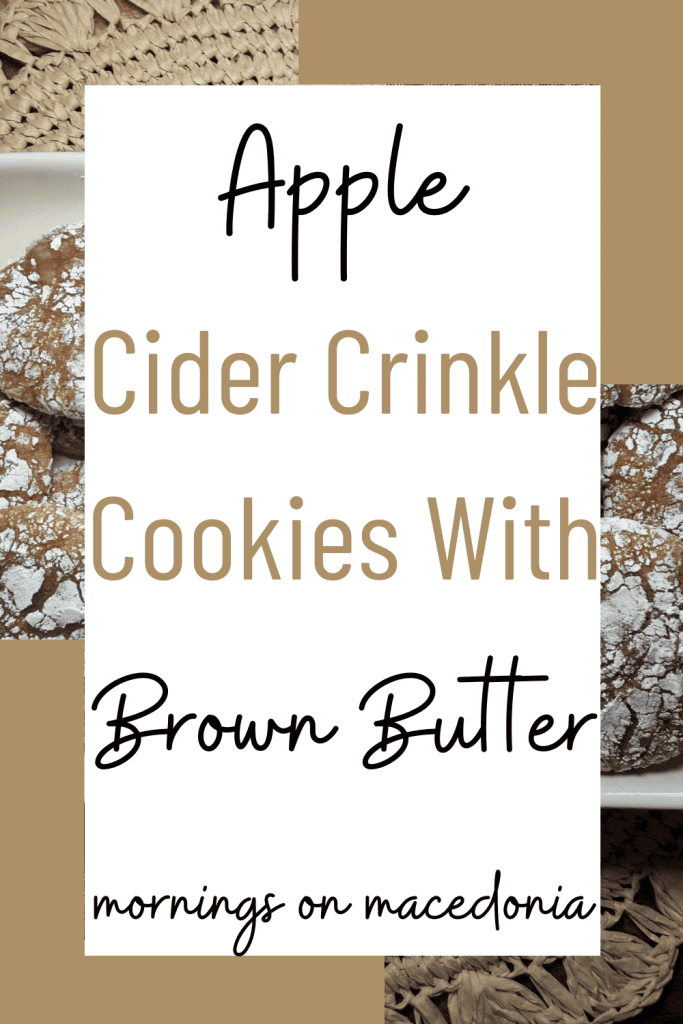 Pin Apple Cider Crinkle Cookies With Brown Butter