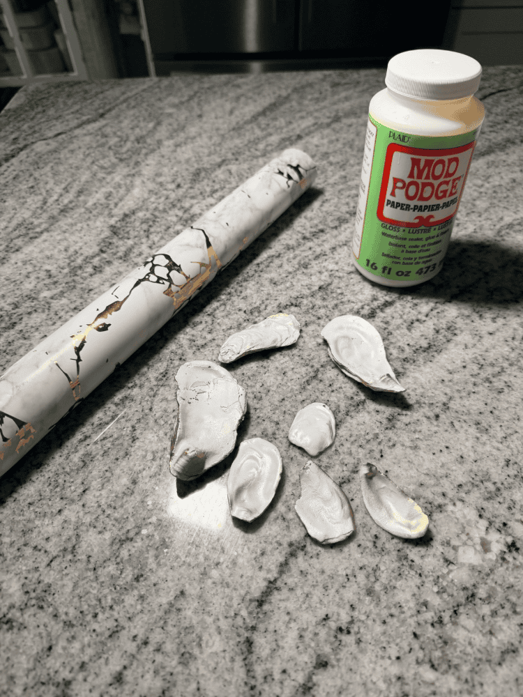 Supplies Needed For DIY Oyster Shell Ornaments