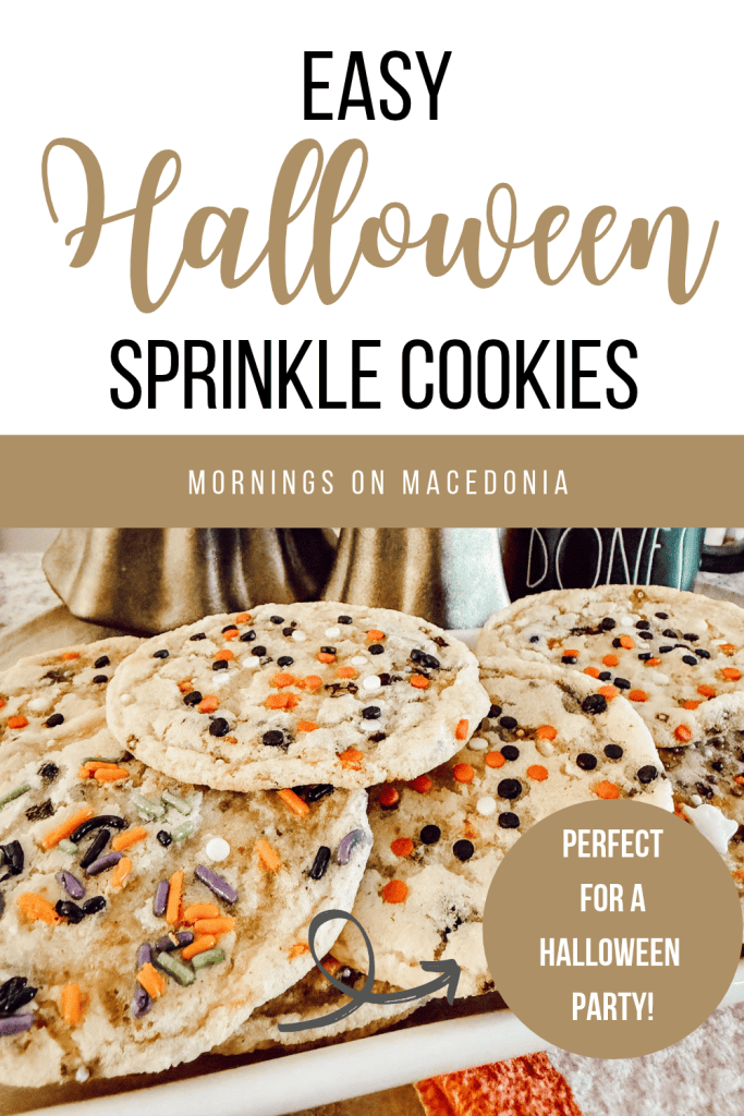Easy Halloween Sprinkle Cookies Pin